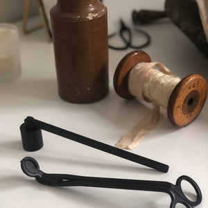 Wick Trimmer/Candle Snuffer Set - Black