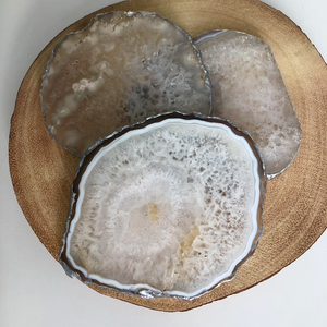 Agate Crystal Candle Coasters